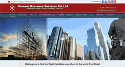 Desktop Screenshot of pioneeroverseas.com
